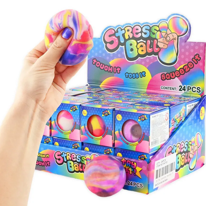Robetoy Squeeze Ball with Marble Flour Filling