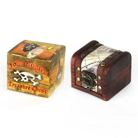 Robetoy Treasure Chest with Contents, Pirate Treasure with Diamonds