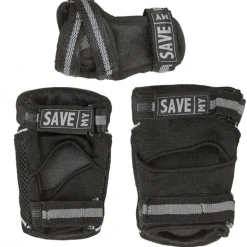 Save My Bones, Protective Gear for Roller Skating, Black - Sizes XS-L
