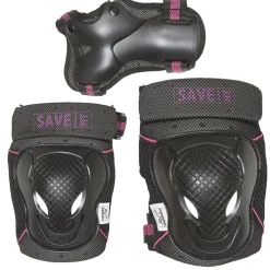 Save My Bones, Protective Gear for Roller Skating, Pink - Size XS-M