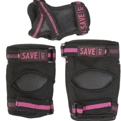 Save My Bones, Protective Gear for Roller Skating, Pink - Size XS-M