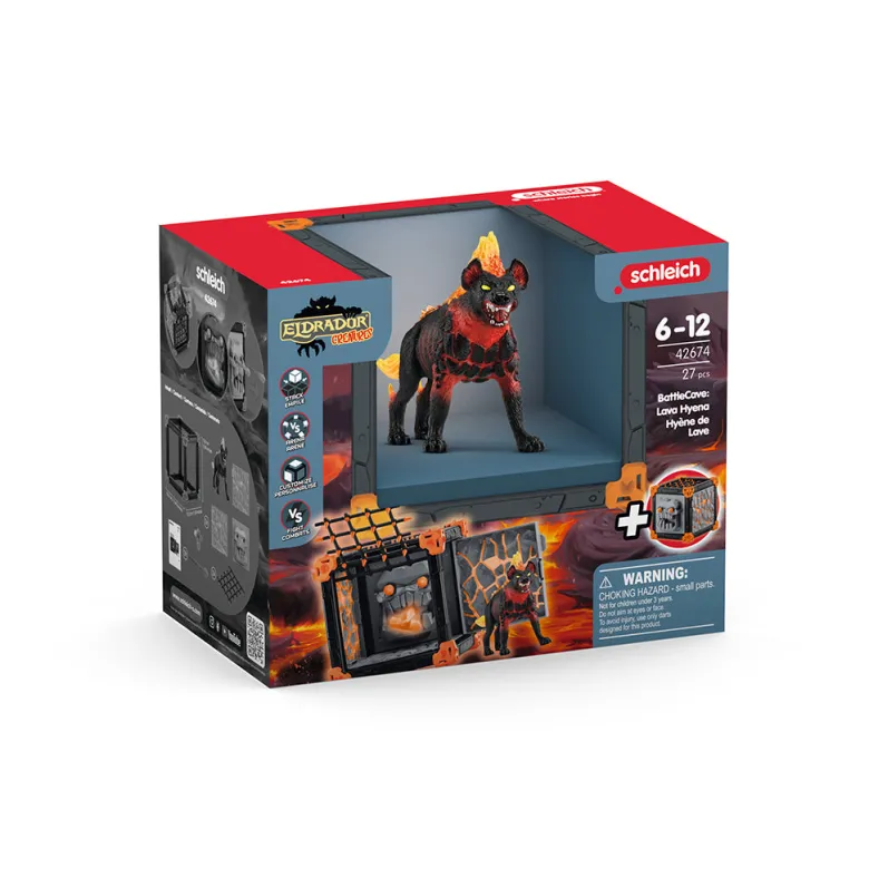 Schleich Eldrador Battle Cave Lava Hyena