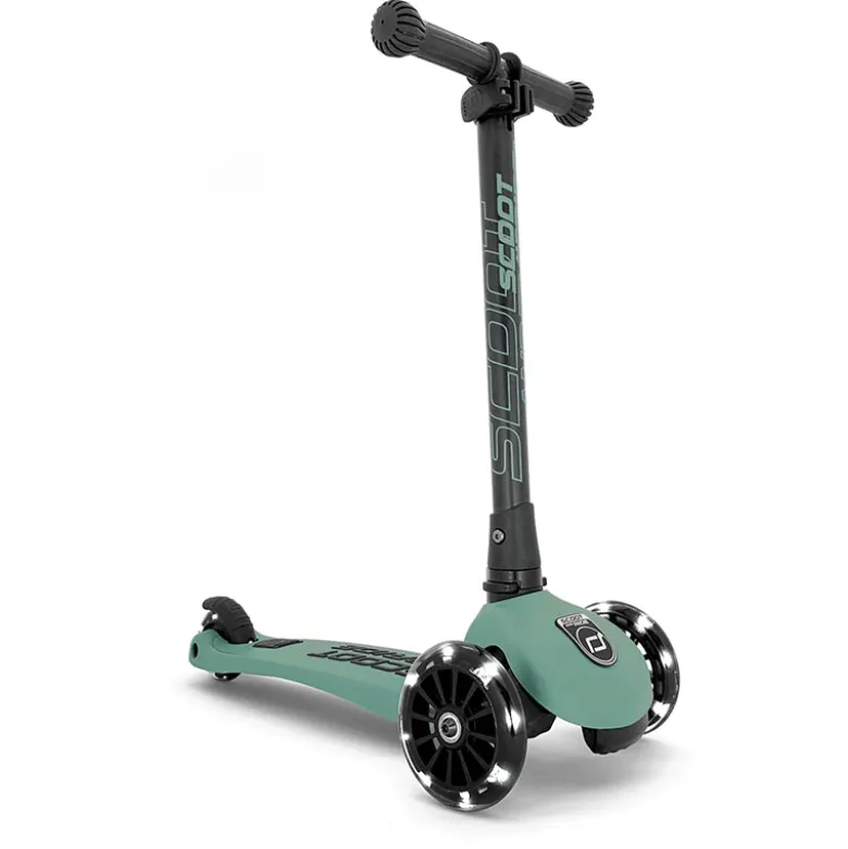 Scoot and Ride Highway Kick 3, Children's Scooter with LED Wheels - Forest