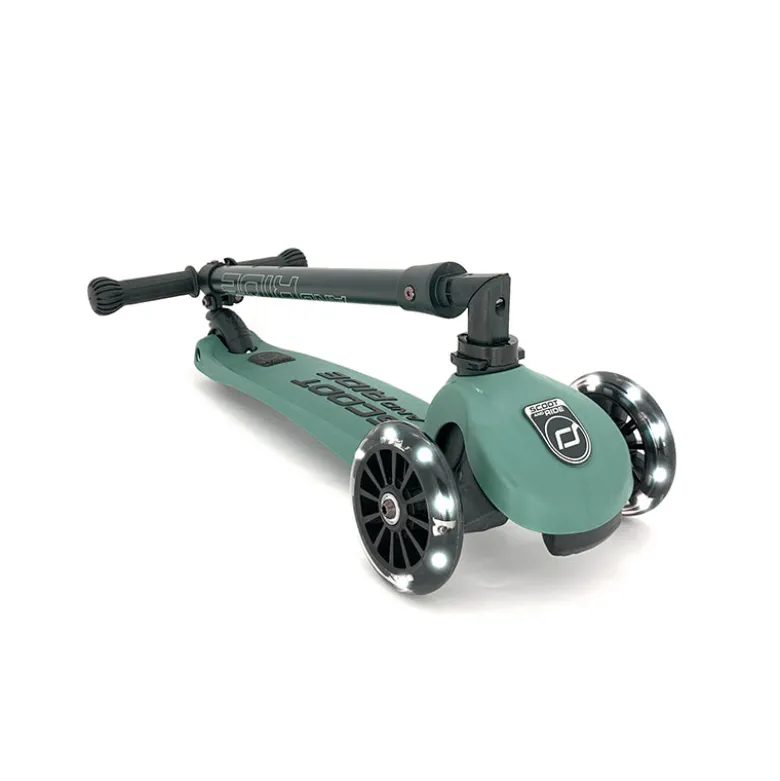 Scoot and Ride Highway Kick 3, Children's Scooter with LED Wheels - Forest