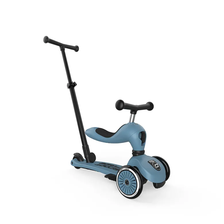 Scoot and Ride, Highway Kick 1, Push & Go Scooter with Push Bar - Steel