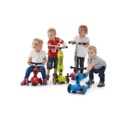 Scoot and Ride, Highway Kick 1, Push & Go Scooter with Push Bar - Wildberry