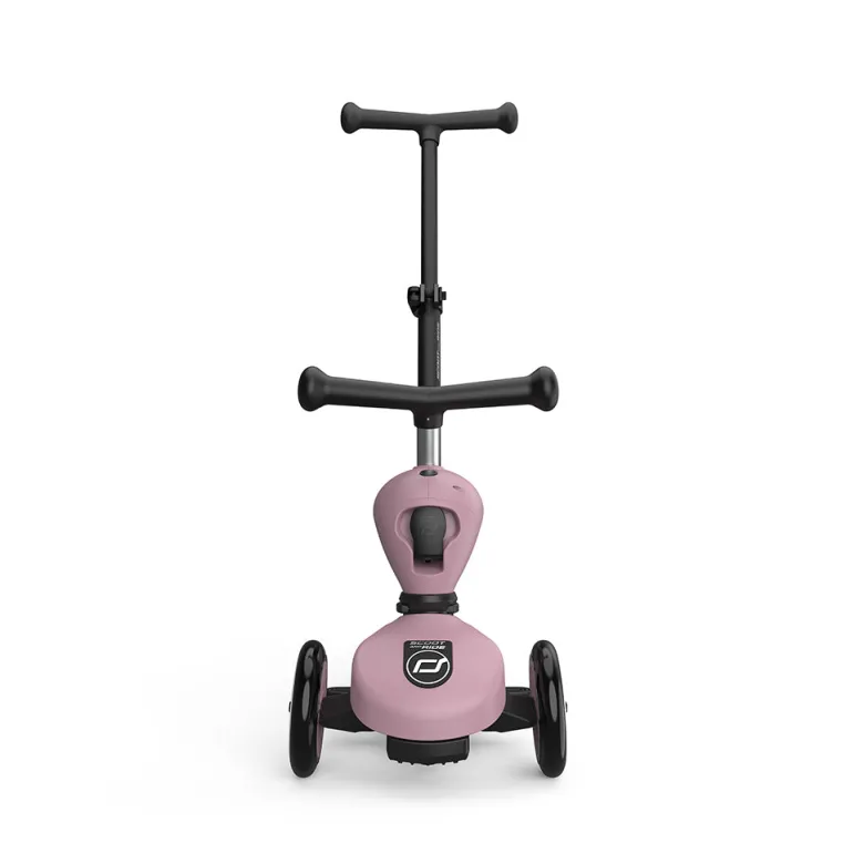 Scoot and Ride, Highway Kick 1, Push & Go Scooter with Push Bar - Wildberry