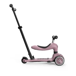 Scoot and Ride, Highway Kick 1, Push & Go Scooter with Push Bar - Wildberry