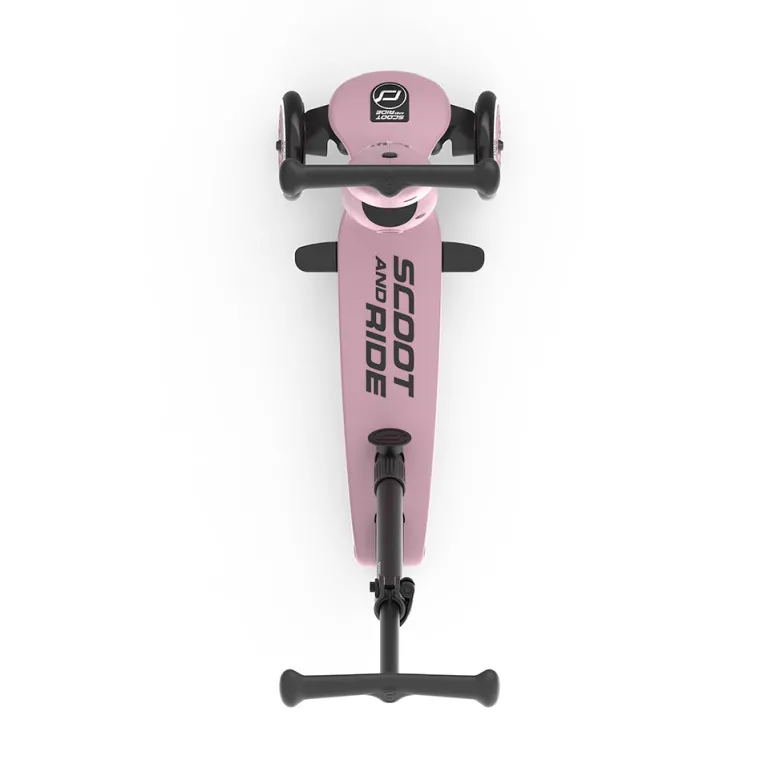 Scoot and Ride, Highway Kick 1, Push & Go Scooter with Push Bar - Wildberry