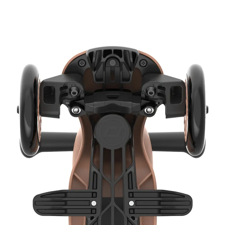 Scoot and Ride, Highway Kick 1, Push & Go Scooter with Push Bar - Mocha