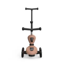 Scoot and Ride, Highway Kick 1, Push & Go Scooter with Push Bar - Mocha