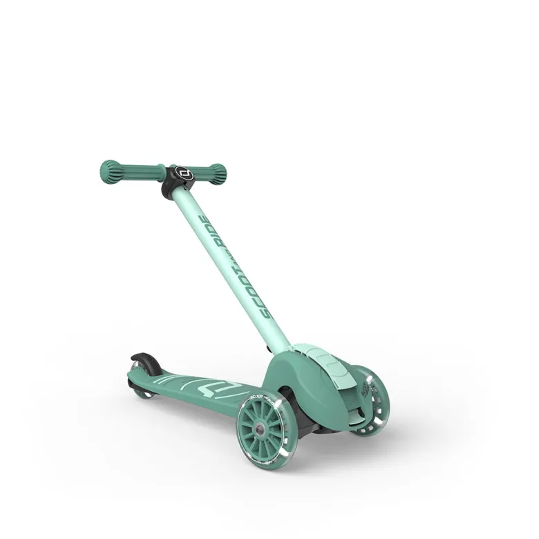 Scoot and Ride Highway Kick 3S, Kick Scooter – LED Forest
