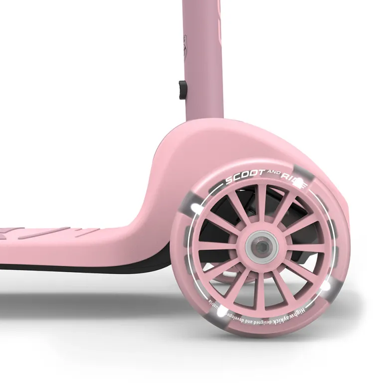 Scoot and Ride Highway Kick 3S, Scooter - LED Rose