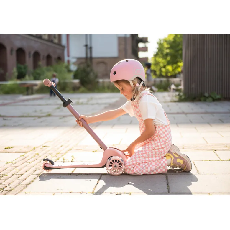 Scoot and Ride Highway Kick 3S Scooter - LED Steel