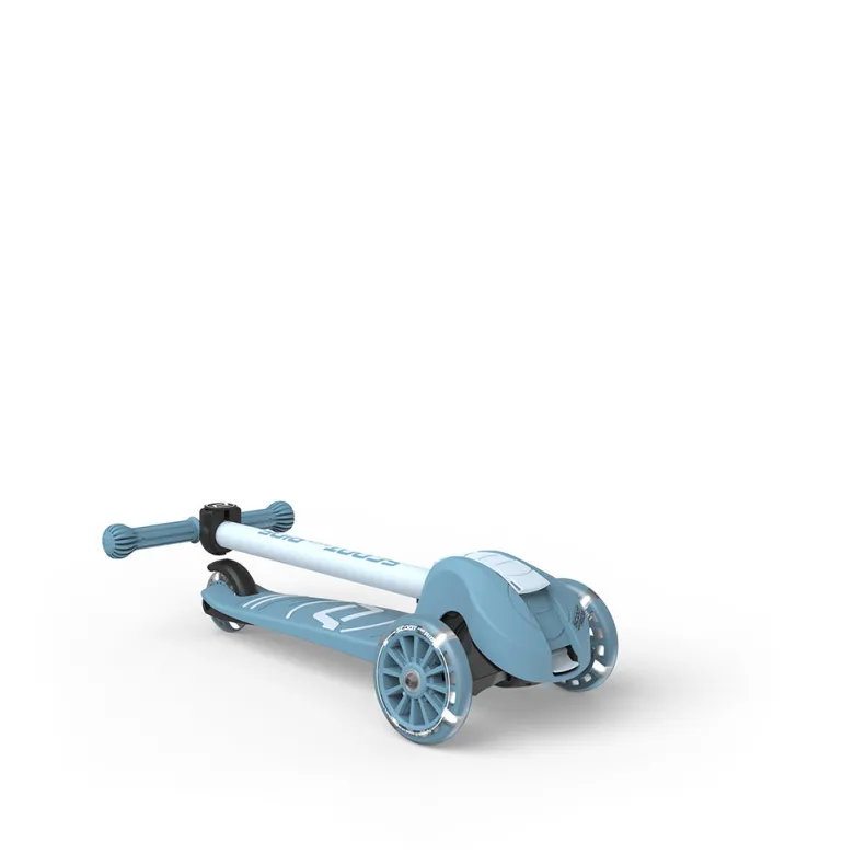 Scoot and Ride Highway Kick 3S Scooter - LED Steel