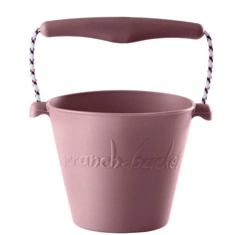 Scrunch Bucket, Soft Collapsible Pail - Dusty Rose