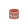 Scrunch ID Bracelet for Names – Coral