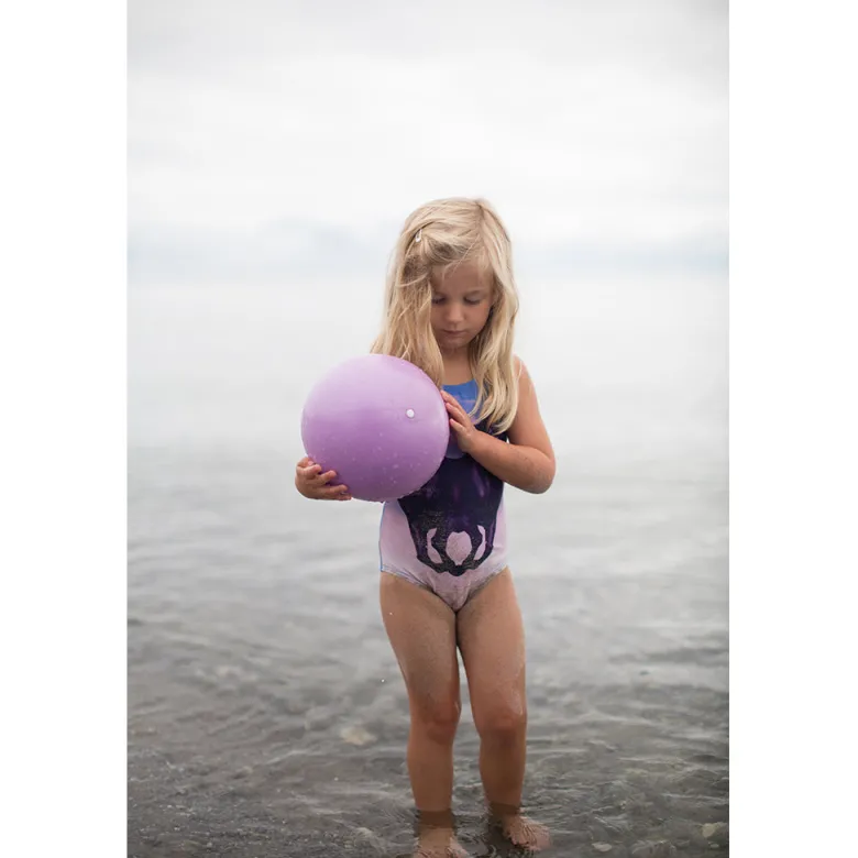Scrunch-Ball, Inflatable Soft Ball - Ice Cream Purple