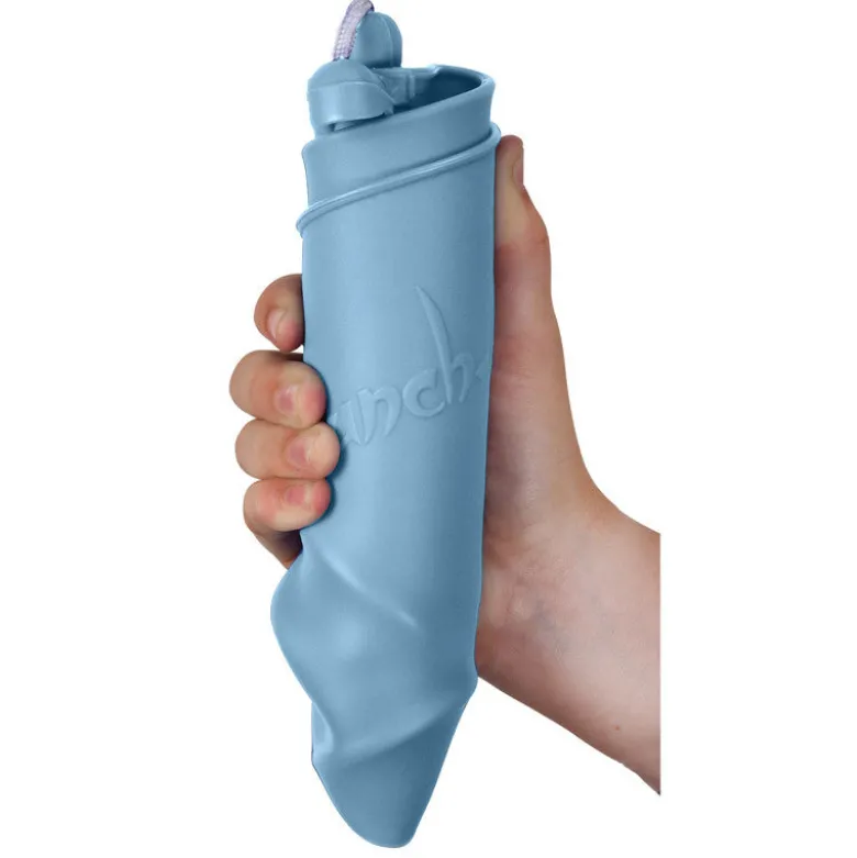Scrunch-bucket, soft and foldable bucket – duck egg blue