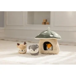 Sebra Activity Toy, Hide and Seek, Mushroom - Green