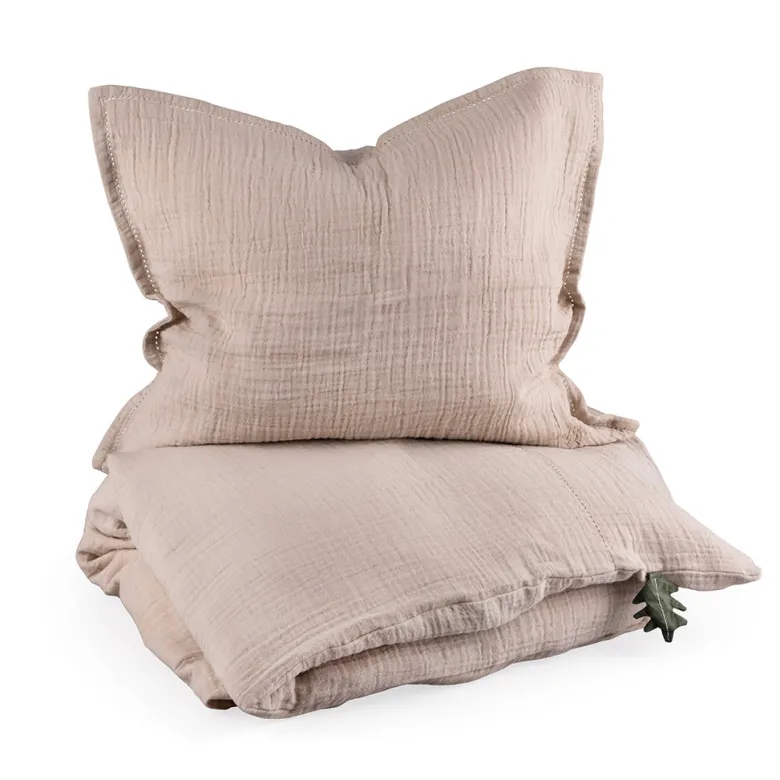 Sebra Baby Bedding, Muslin - Seabreeze Beige