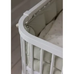 Sebra Baby Cot, Bedside Crib – Classic White