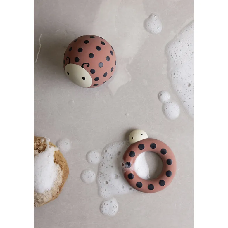Sebra Bath Toy, Ladybug - Natural Rubber Latex