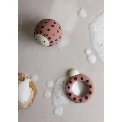 Sebra Bath Toy, Ladybug Beach Ball - Natural Rubber Latex