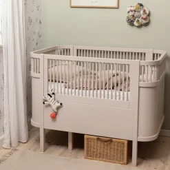 Sebra Bed, Baby and Junior - Birchbark Rose