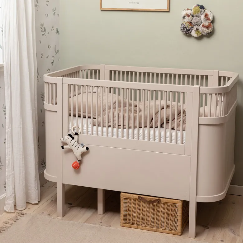 Sebra Bed, Baby and Junior - Birchbark Rose