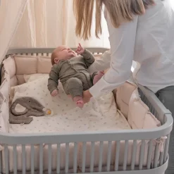 Sebra Bed, Baby and Junior - Stone