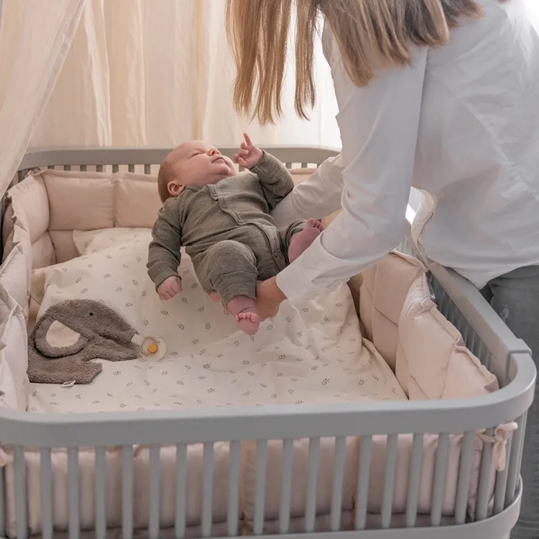 Sebra Bed, Baby and Junior - Stone