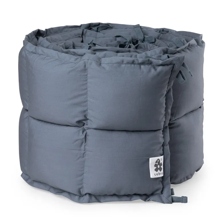 Sebra Bed Bumper, Kapok – Forest Lake Blue