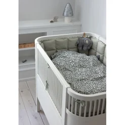 Sebra Bed Bumper, Kapok – Mist Green