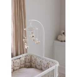 Sebra Bed Bumper, Kapok - Powder Blossom