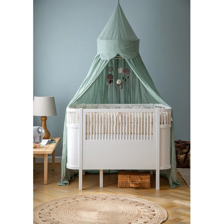 Sebra Bed Canopy, Cloud - Dusty Green