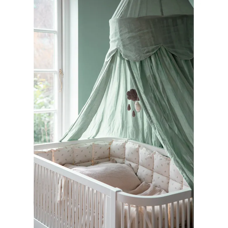 Sebra Bed Canopy, Cloud - Dusty Green