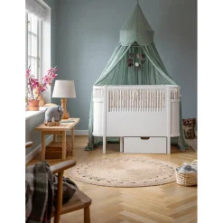 Sebra Bed Canopy, Cloud - Dusty Green