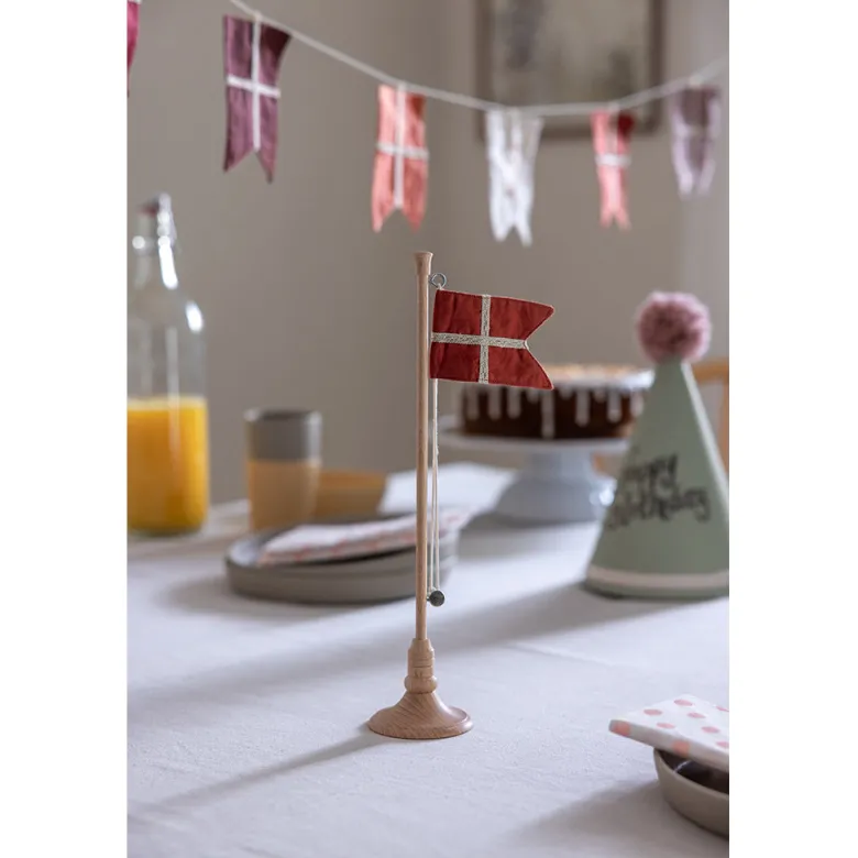 Sebra Birthday Table Flag, Wood