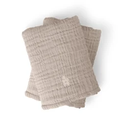 Sebra Changing Mat 6-Layer, Set of 2 - Muslin Beige