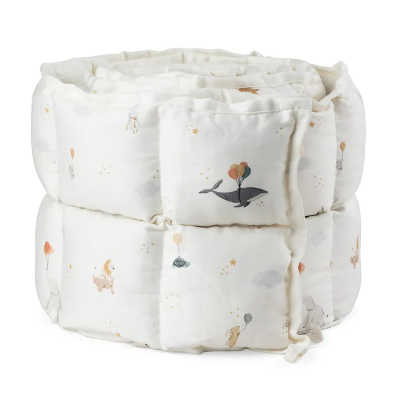 Sebra Cot Bumper, Kapok - World of Sebra