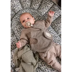 Sebra Cuddle Cloth and Pacifier Holder - Gray Elephant