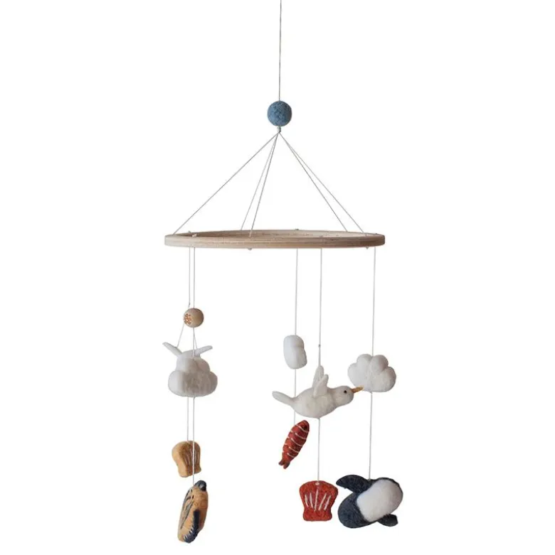 Sebra Felt Hanging Mobile, Seven Seas