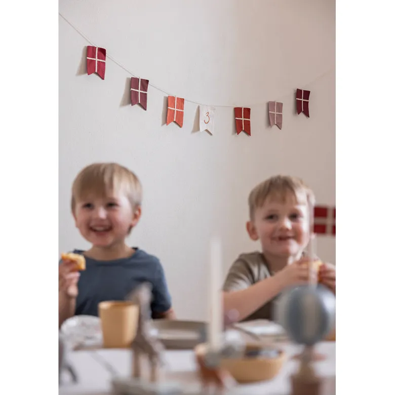 Sebra Flag Garland, Birthday Banner with Numbers 0-9
