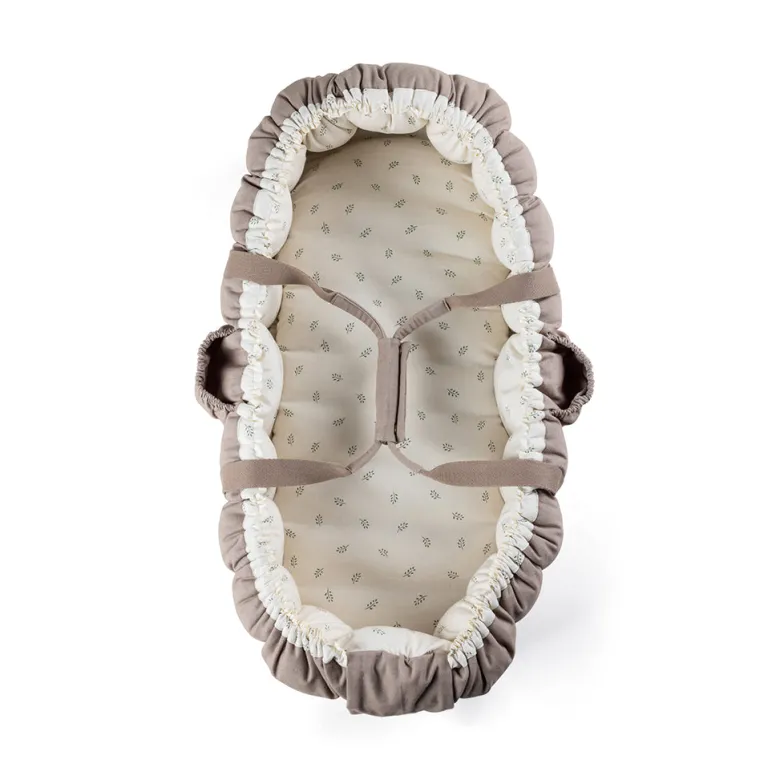Sebra 3-in-1 Baby Nest, Baby Lift, and Play Mat, Sophora Leaves - Beige