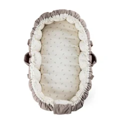 Sebra 3-in-1 Baby Nest, Baby Lift, and Play Mat, Sophora Leaves - Beige