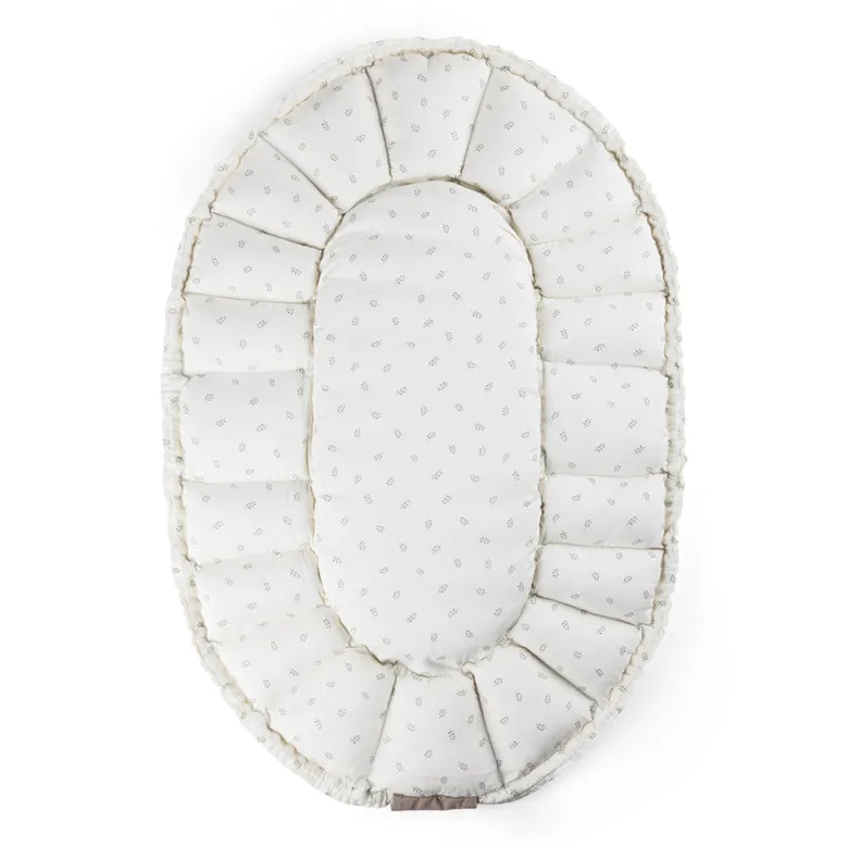 Sebra 3-in-1 Baby Nest, Baby Lift, and Play Mat, Sophora Leaves - Beige