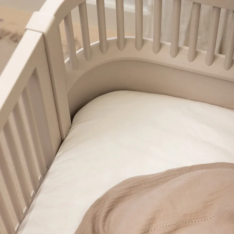 Sebra Jersey Fitted Sheets, Baby 70 x 120 cm, Set of 2 - White