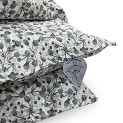Sebra Junior Bedding, Organic - Blue Olive