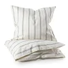 Sebra Junior Bedding Set, Organic – Cream Stripe